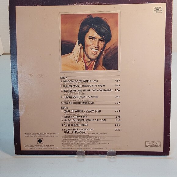 Elvis Presley ~ Welcome To My World (Vinyl LP, 1977) - Picture 4 of 4